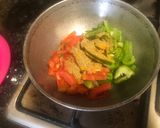 A picture of step 3 of Tomato Capsicum Sabji.