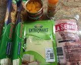 Foto del paso 2 de la receta: Empanada de Mandarina en almíbar-Bacon-Queso y toque de jengibre