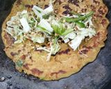 A picture of step 6 of Besan chila.