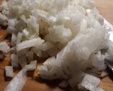 Foto del paso 1 de la receta: Judías salteadas con tacos de jamón
