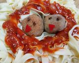 Foto del paso 10 de la receta: Tagliatelle con albóndigas en salsa napolitana