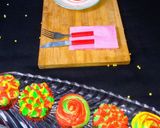 A picture of step 20 of 3 colour Cupcakes.