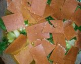 A picture of step 5 of Mooli patta dokli.