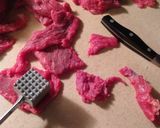 A picture of step 1 of Spicy sugar free jerky.