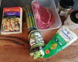 Open steak polenta sandwich with asparagus and horseradish recipe step 1 photo