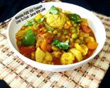 A picture of step 3 of Aloo Matar Gobhi Sabzi.
