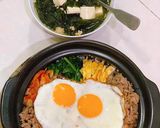 Hình bước làm 3 của món Cơm trộn Hàn Quốc (Bibimbap)
