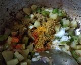 A picture of step 1 of Soupy Maggi.