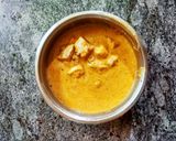 A picture of step 3 of Kaju paneer (cottage cheese in cashew gravy).
