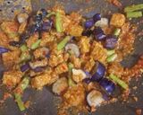 Foto langkah ke 4 dari resep Terong Tempe Buncis Masak Kecap Pedas.