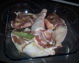 A picture of step 1 of Light BBQ Chicken Thighs with Crispy Cecina.