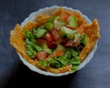 A picture of step 3 of Sattu Chilla Salad bowl.