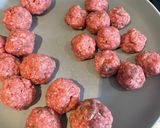 A picture of step 2 of Football Inspired Lamb Meatballs ⚽️.