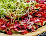 Foto del paso 5 de la receta: Quiche De🥒Calabacín, Lechuga y Fiambres🥩Españoles...!