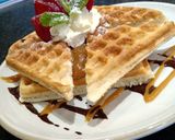 Foto del paso 4 de la receta: Waffles con dulce de leche