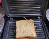 A picture of step 4 of Leftover Nutrela grilled sandwich.