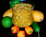 A picture of step 10 of Mike's Mango Pineapple Habenero Salsa.