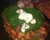 A picture of step 9 of Palak Chicken.