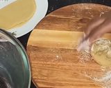 A picture of step 8 of Punjabi samosa | #weekbrown #rainbowchallange.