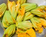 A picture of step 1 of Pumpkin Flower tawa fry.