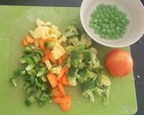A picture of step 3 of Vegetable Pulao.