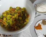 عکس مرحله 1 از دستور چیپس پاستا کرانچی پاستا