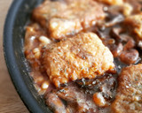 Foto del paso 12 de la receta: Merluza rebozada con fessolets y rovellons a la sobrasada