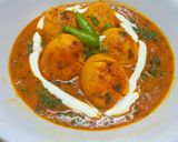 A picture of step 5 of Palak Egg Malai.