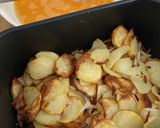 A picture of step 2 of Spanish Potato Omelette (Tortilla de Patatas) in Air Fryer and Skillet.
