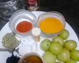 A picture of step 1 of Amla Lacha achar(Amla pickle).