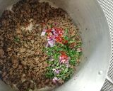 A picture of step 1 of Yam balls.