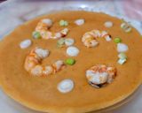 Foto del paso 7 de la receta: Crema de puerro, patata y gambas