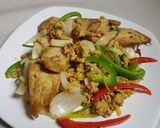 รูปขั้นตอนการทำที่ 4 ของ ไก่ผัดผงกะหรี่