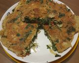 Foto langkah ke 5 dari resep Telur dadar daun singkong.