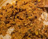 A picture of step 3 of Southwestern stuffed poblanos.
