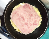 Foto del paso 3 de la receta: Mbeju relleno con jamón y queso