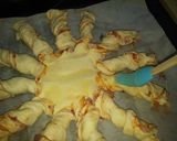 Foto del paso 8 de la receta Estrella de hojaldre con bacon y queso