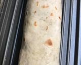 A picture of step 6 of Tortilla chicken wrap.