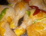 Foto del paso 1 de la receta: "Pollo al horno, con tortilla de zapallitos y ensalada de rúcula"