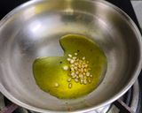 A picture of step 2 of Roasted gram coconut chutney.