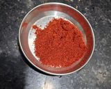 A picture of step 4 of Beetroot tikki.