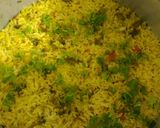 A picture of step 4 of Veg pulao.