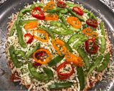 નો ઓવન નો યીસ્ટ વ્હીટ પીઝા(નો Oven નો yeast Whole Wheat Pizza Recipe in Gujarati) રેસીપી સ્ટેપ8ફોટો