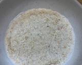 Porridge with blueberries and strawberry jam