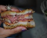 A picture of step 25 of Monte Cristo sandwich.