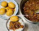 滷肉飯「自己做的，香而不膩，滿滿膠質」的食譜步驟10照片