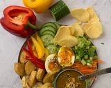 A picture of step 3 of Gado Gado salad 🥗.