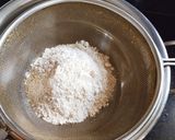 A picture of step 1 of Millet Dark Chocolate Pancakes.