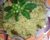 A picture of step 10 of Zero oil Hara Bhara Sabzi Pulao.