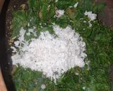 A picture of step 3 of Healthy Moringa Upkari - quick and simple.